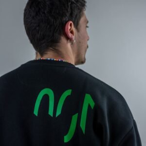 100 Sweatshirt Black Back