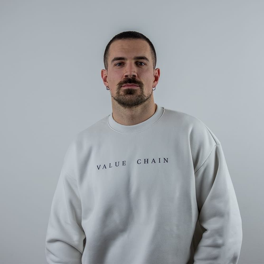 100 Sweatshirt Bone Back